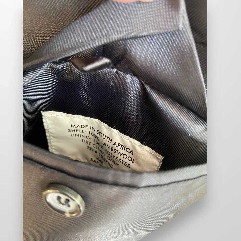 Allyn Saint George 44R Blazer Sport Coat 3/2 Roll Lambswool Suit Jacket‎ VTG